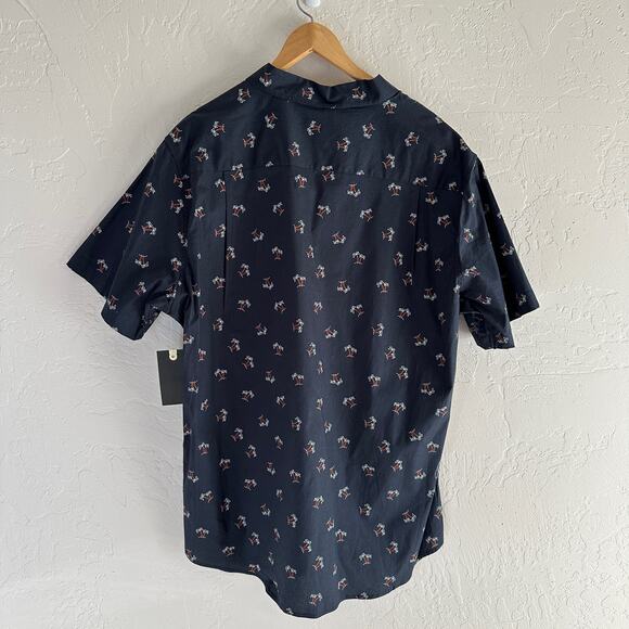 MATIX | Palm Tree Print Short Sleeve Short NEW Men’s XXL Button Down Aloha - Picture 3 of 9